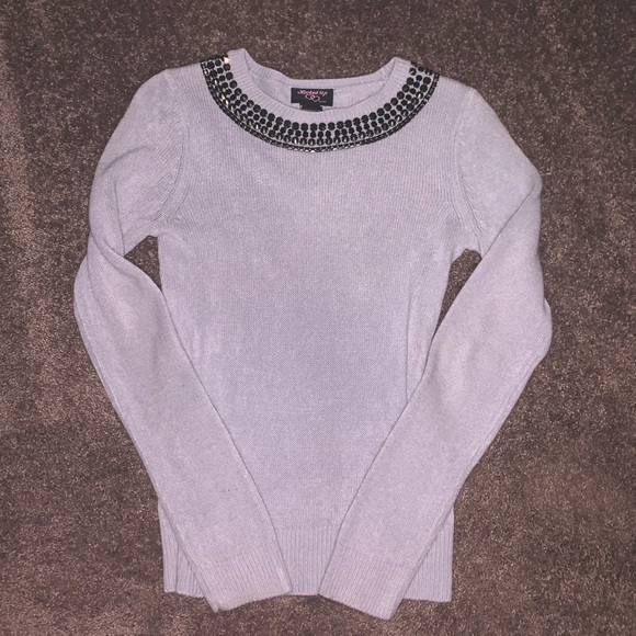 Bluish grey sweater with studs - Picture 1 of 3